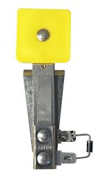 Hobbit Yellow Square Stand-Up Target With Top Of Playfield Mounting Bracket